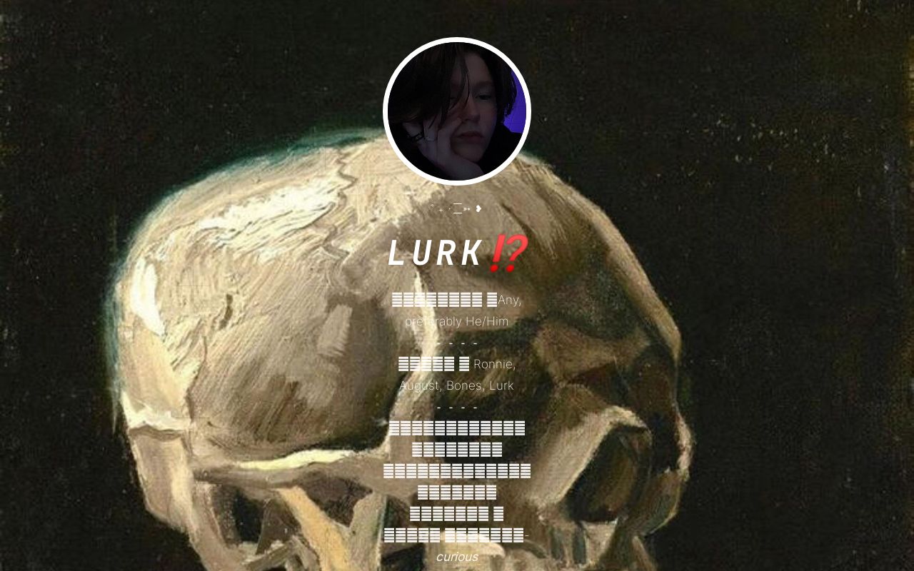 Carrd profile picture for @lurks